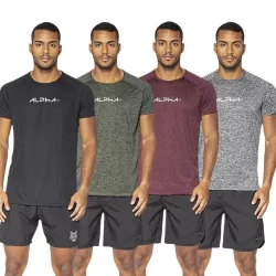 Kit 4 Camisetas Dry Alpha Co Masculina