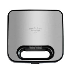 Sanduicheira/Grill Britânia BGR16 | 2 em 1, Redstone, Inox/Preto