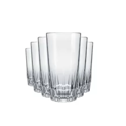 Jogo de Copos Nadir Vegas Long Drink de Vidro Liso com 6 Peças 300ml