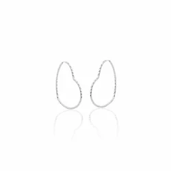 Brinco argola prata 925 pequena 16mm fio torcido