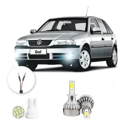 Lampada Farol Milha Led Volkswagen Gol G3 00 A 2005 20000lm