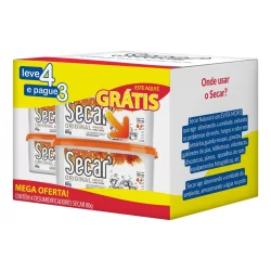 Kit Pack Leve 4 Pague 3 Antimofo Secar Natural 80g - Desumidificador