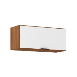 Armário Aéreo p/ Cozinha Firenze 1 Porta Basculante 70cm Amendola/Branco - Demóbile
