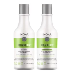 Shampoo e Condicionador Inoar Cicatrifios Plástica Capilar Instantânea 500ml