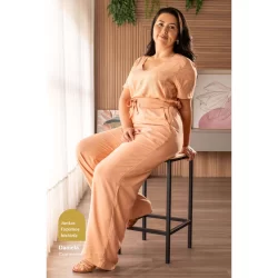 Calça Feminina Moderna Marialícia Laranja