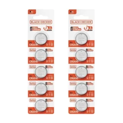 Kit 10 Baterias Moeda CR2016 3V Blister Relógio Black+Decker