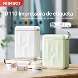 NIIMBOT D110 Impressora de Etiquetas Inteligente Térmica Bluetooth Impressora sem Tinta para iOS Android