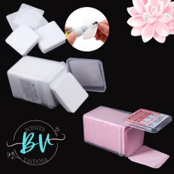 200 Lenços Para Limpeza de Pinças, maquiagem e Bico de Cola Sem Fiapos Toalhetes Para Limpeza