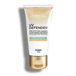 Protetor Solar  Facial L'Oreal UV Defender Antioleosidade Cor Media FPS60 40g