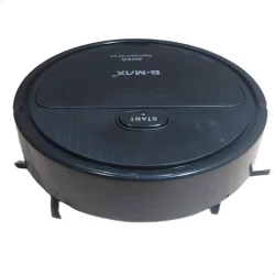 Mini Robô Aspirador de Pó 3 em 1 Bateria sem fio Preto