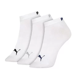 Kit c/ 3 Meias Puma Cano Curto Feminino Branco 34 a 39
