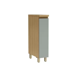 Balcão de Cozinha Rainha Porta Tempero 1 Porta c/Tampo 20cm Nature/Verde - Nesher