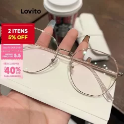 (Trendy) Lovito Óculos Versáteis Simples para Mulheres LFA03232 (Verde Claro/Rosa/Misty Rose/Preto)