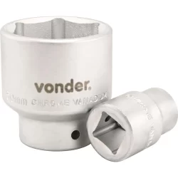 Soquete sextavado enc 3/4" 22mm curto vanád. Vonder