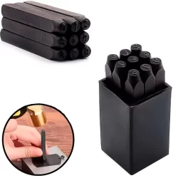 Jogo De Algarismo de Bater 4mm Marcação 9Pçs Pino Punção Em Crv