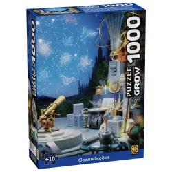 QUEBRA CABEÇA CONSTELAÇÕES 1000 PEÇAS GROW PUZZLE JOGOS DIDÁTICO PLANETAS ASTRÔNOMIA ESTRELAS VIAGEM
