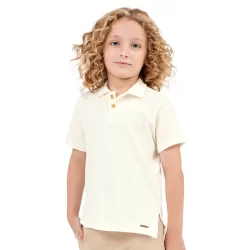 Polo Infantil Menino Estilo Moderno Colorittá Bege