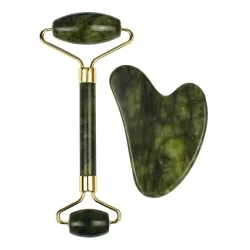 rolo pedra de jade  placa Gua Sha massagem FACIA Anti Ruga