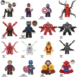 Minifiguras De Super-Heróis Deadpool Bonecos Do Homem-Aranha Modelos Presentes Brinquedos
