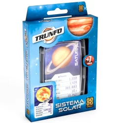 SUPER TRUNFO SISTEMA SOLAR 32 CARTAS GROW SOL PLANETAS DISTÂNCIA TERRA LUA CIRCUNFERÊNCIA JOGO MUNDO