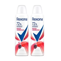 Kit 2 Desodorante Rexona Frutas Vermelhas Aerosol Antitranspirante 48h 150ml