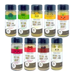 Kit 9 Tempero Primeiros Sabores Natural Todas as Variedades Terra Amor 40 g