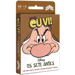 JOGO EU VI! SETE ANÕES COPAG 55 CARTAS BARALHO DISNEY FILME CRIANÇAS INFANTIL DESENHO BRANCA DE NEVE