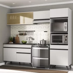 Armário de Cozinha Compacta 252cm Veneza Multimóveis V3692
