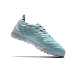 Chuteiras de Futebol Masculinas Society Classic TF Society Sapatos de Futebol Socyte Branco Azul Preto
