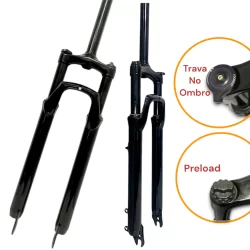 Suspensão gts Aro 29 com trava e Preload Aheadset over amortecedor para bike bicicleta (serve tambem em aro 26)