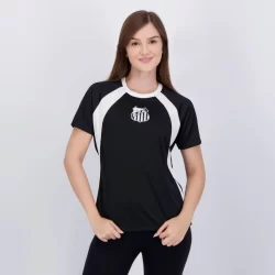 Camisa Santos Var Feminina Preta