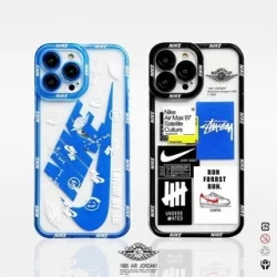 Capinha Capa Resistente A Choques Padrão Logotipo famoso iphone 11 12 13 14 15 16 pro max 14 15 16 plus