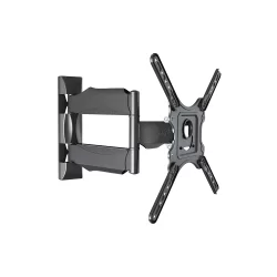 Suporte TV Articulado Parede ELG, A02V4N, 26"-75", Até 38kg, Regulagem de Distância 6-50cm, Preto