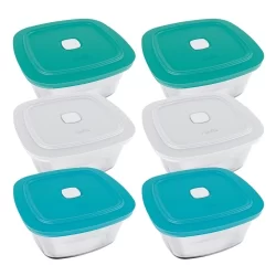 Tigela Marinex Facilita VAP  2L 4000727 com Tampa | Cores Sortidas - Embalagem com 6 Peças