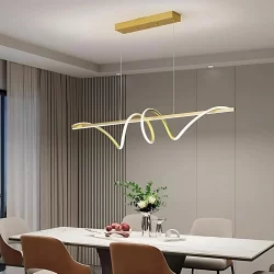 Luminária Lustre Pendente de LED  Teto 45w 3 Cores em 1 Sinus