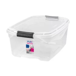 Kit Caixa Organizadora Transparente 20L Flex 3 Peças Sanremo