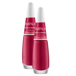 Kit 2 Esmalte Impala Cremoso Amor Profundo com 7,5ml
