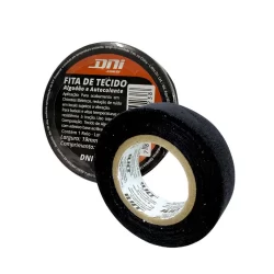 Fita Isolante Tecido Pano 18mm 10m Autocolante Para Chicote Elétrico DNI 5023