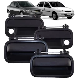Kit 4 Maçaneta Externa Porta Gm Classic