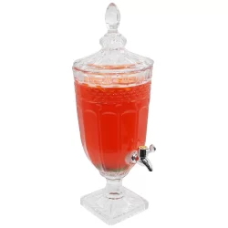 Suqueira Dispenser Bebidas Água Suco 3 Litros Cristal Luxo