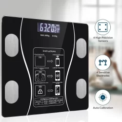 Balança Digital Corporal Bioimpedância Com Bluetooth e Analisador até 180kg