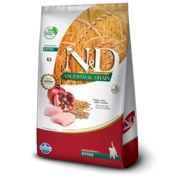 Ração N&D Ancestral Grain Para Gatos Filhotes Sabor Frango e Romã 400g