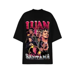 Camiseta Luan Santana 100% Algodão Masculina Drip Oversized Verão