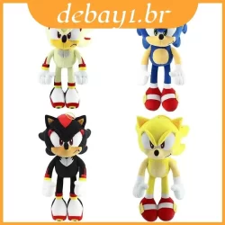 The Hedgehog Sonic Plush Toys Knuckles Shadow Tails Presente De Desenho Animado Boneca De Pelúcia