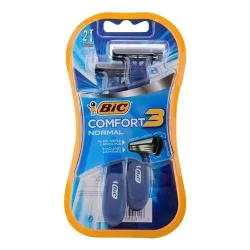 Aparelho De Barbear Bic Comfort3 Azul 2un