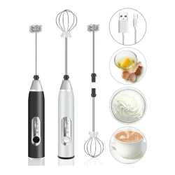 Batedor Misturador Mixer Elétrico para Bebidas Leite Café Clara de Ovo 2 em 1 Radimi