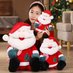 Papai Noel Stuffed Plush Toy Natal Decoração Casa Boneca Xmas Presente Para Crianças
