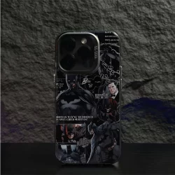 Capinha Capa De Celular Fosco Marvel Batman Para Samsung A03 A04 A12 A13 A14 A15 A32 A51 A52 S22 S23 S24 plus Case
