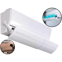 Defletor Plástico Para Ar Condicionado Direcionador De Ar Com Suporte Ajustável Universal