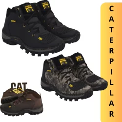 Bota Masculina Coturno Masculino Motoqueiro Caterpillar Do 38 Ao 43 Costurado Adventure Confortável Trabalho